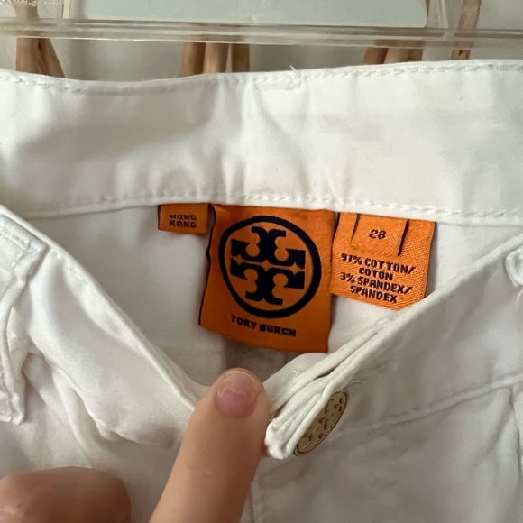 Tory Burch White Straight Leg Pants - Picture 3 of 5